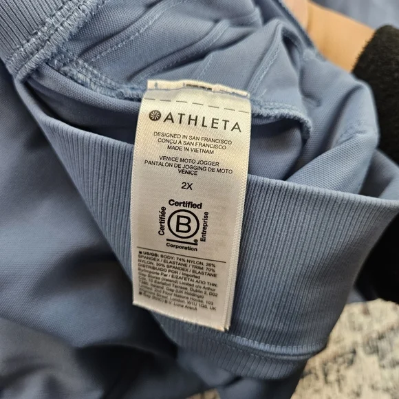 Athleta Venice Moto Jogger in Cottage Blue Plus Size 2X - Picture 11 of 16